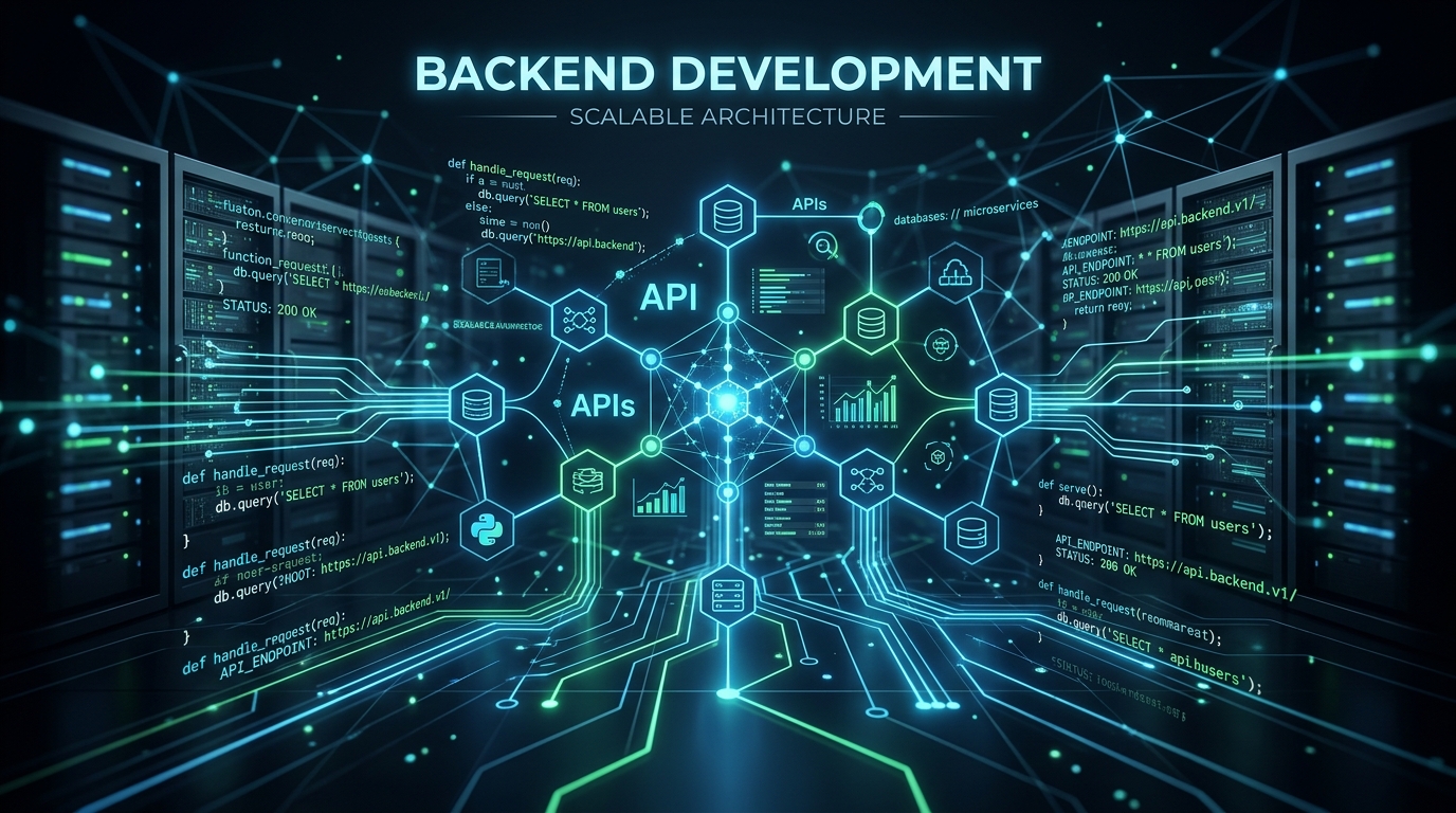 Backend Development Architecture, Server Racks and Databases